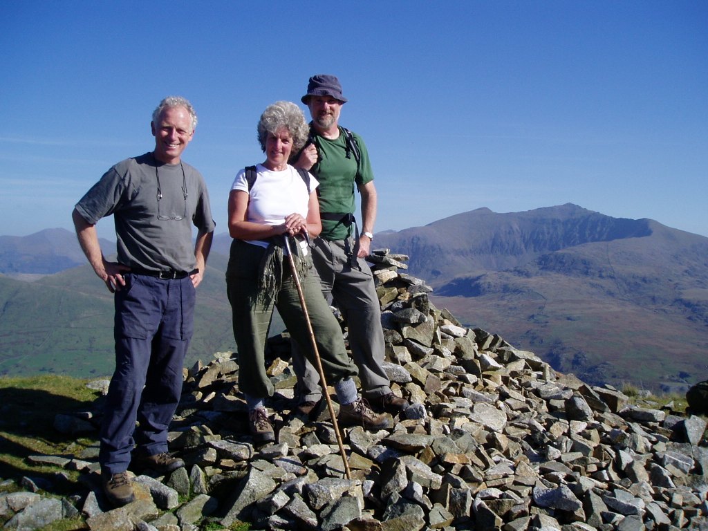 Nantlle Ridge with Snowdon behind